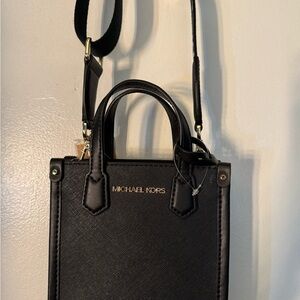 Michael Kors NWT Small Black Crossbody Bag with Gold Hardware